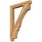 Ekena Millwork Balboa Arts & Crafts Rough Sawn Bracket, Western Red Cedar, 4"W x 34"D x 46"H BKT04X34X46BOA03RWR - alternate 1